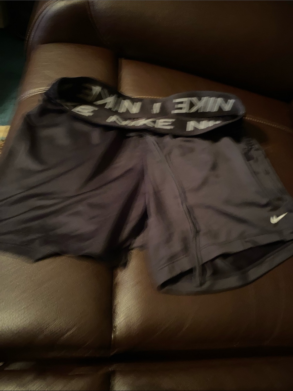 Nike Women’s Black Athletic Shorts with Branded Waistband